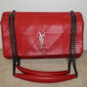 Saint Laurent Jamie Red Lambskin Bag